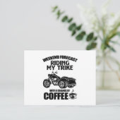 Trike-Geschenke | Triker-Motorrad-Trips Redewendun Postkarte (Stehend Vorderseite)