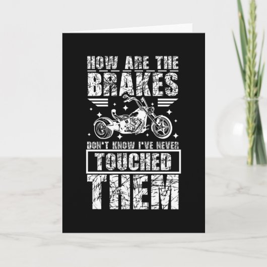 Trike Motorrad Karte (Vorderseite)