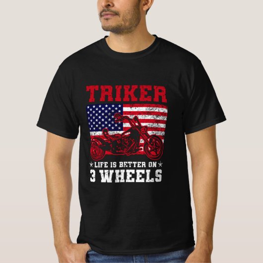 Trike Rider Geschenke | Trike Triker Trikes Biker T-Shirt (Vorderseite)
