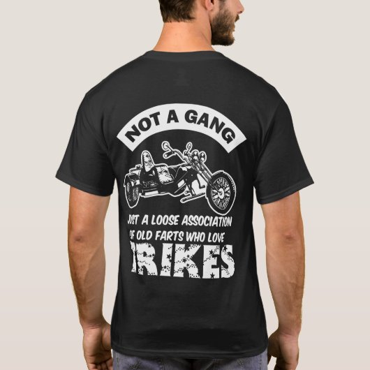 Trike T-Shirt - nicht druckte eine Gruppe an (Rückseite)