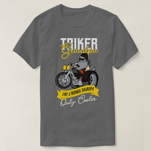 Triker Grandpa Grandfather Motorcycle Tricycle Pen T-Shirt (Design vorne)