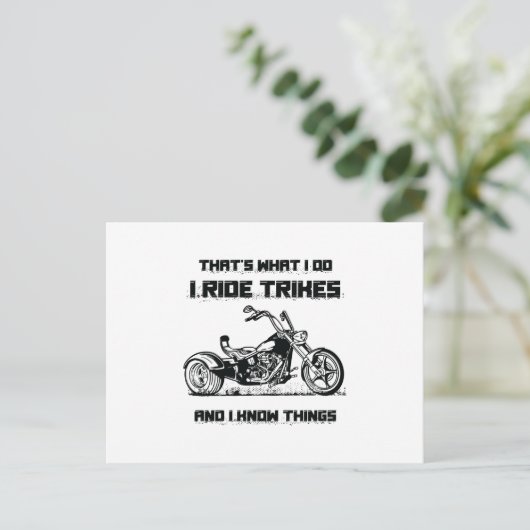 Triker Postkarte (Stehend Vorderseite)