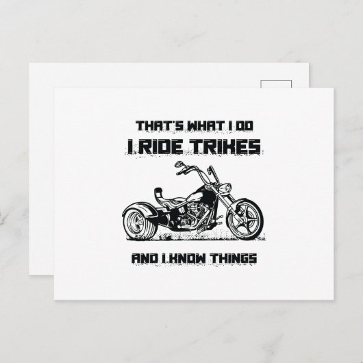 Triker Postkarte (Vorne/Hinten)