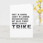 Trikers Trikers Tricycle Vintag Karte (Gelbe Blume)