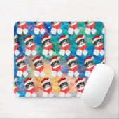 Trikolore Cat Funny Christmas Holidays Mousepad (Mit Mouse)