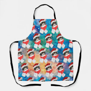 Trikolore Cat Funny Christmas Holidays Schürze