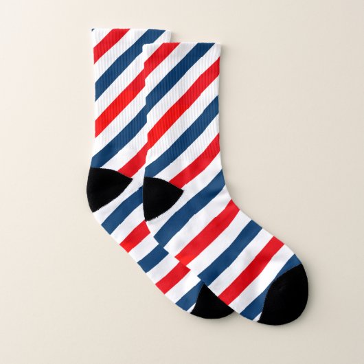 Trikolore des diagonalen Streifens Socken (Paar)