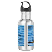 Trikolore Heron Water Flasche Edelstahlflasche (Rückseite)
