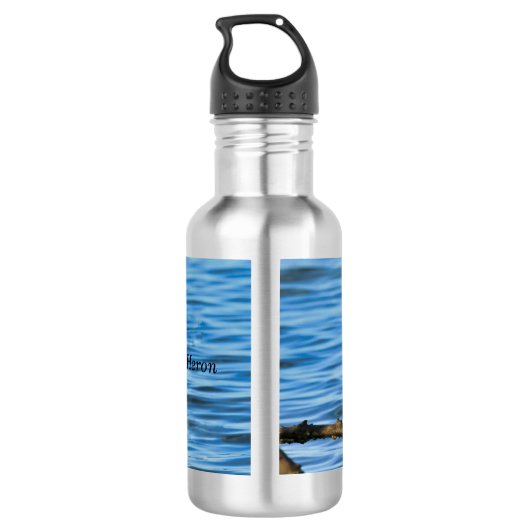 Trikolore Heron Water Flasche Edelstahlflasche (Rückseite)