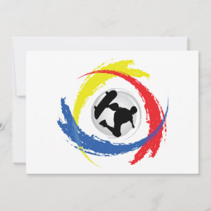 Trikolorenemblem für Skateboarding