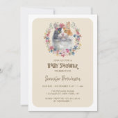 Trikolorierte Calico Cat Baby Dusche Einladung (Vorderseite)