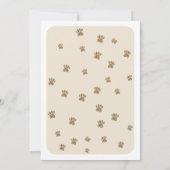 Trikolorierte Calico Cat Baby Dusche Einladung (Rückseite)