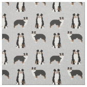 Trikolorierter Aussie-Hund grau Stoff (Muster)