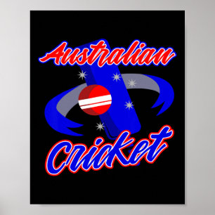 Trikot für australische Cricket-Spieler und -Train Poster