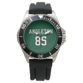 Trikot inspirierte benutzerdefinierte Name Nummer Armbanduhr