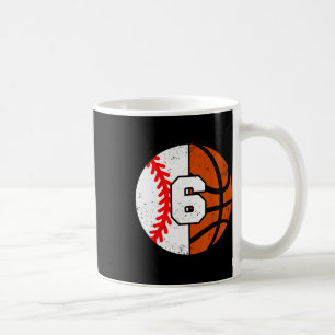 Trikot mit Skelett Nummer 6 verkaufen Lustiger 6.  Kaffeetasse