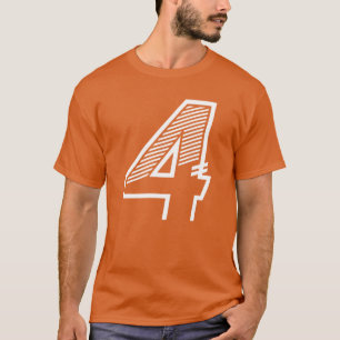 Trikot Nummer 4 Sport 4. Geburtstag Junge T-Shirt