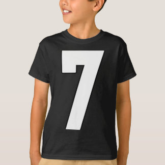 Trikot Nummer 7 Big 7 Uniform größter Fan Liebling T-Shirt