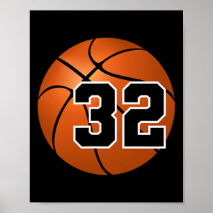 Trikot Sketll Lucky Lieblingszahl #32  Poster