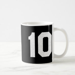 Trikot Trikotnummer #10 10. Geburtstag Kaffeetasse
