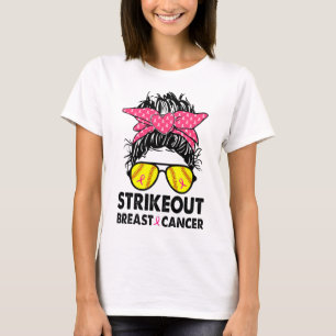 Trikot zur Brustkrebsaufklärung Unordentlicher Kno T-Shirt