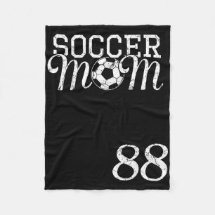 Trikotnummer 88 der Soccer Mom Lieblingsspieler #8 Fleecedecke