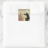 Trilby hypnotised durch Svengali Quadratischer Aufkleber (Tasche)