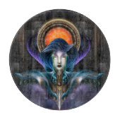 Trilia - Göttin des orangen Mondes Schneidebrett (Vorderseite)