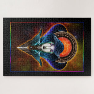 Trilia Red Nebula Portrait Puzzle