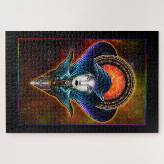 Trilia Red Nebula Portrait Puzzle (Horizontal)