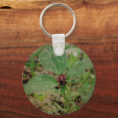Trillium-Blume Schlüsselanhänger (Vorderseite)