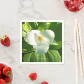 Trillium-Blume Serviette (Beispiel)