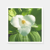 Trillium-Blume Serviette (Vorderseite)