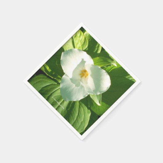 Trillium-Blume Serviette (Ecke)