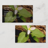 Trillium-Blumen Visitenkarte (Vorne/Hinten)