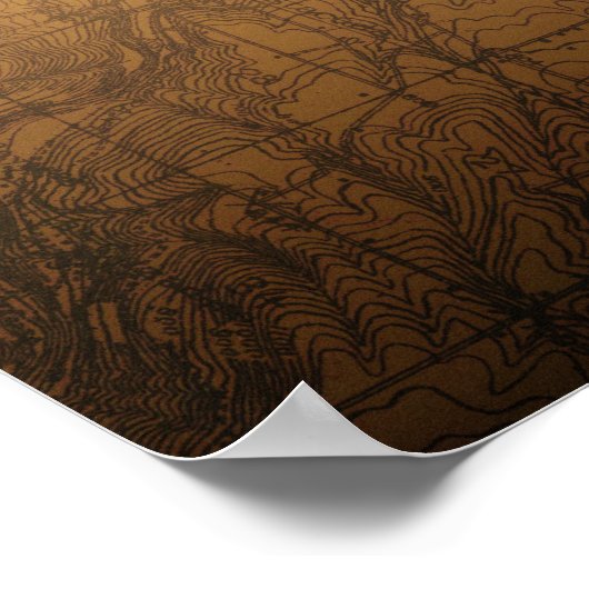 Trillium Lake Double Exposure Poster (Ecke)