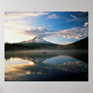 Trillium Lake Mount Hood National Forest, OR Poster