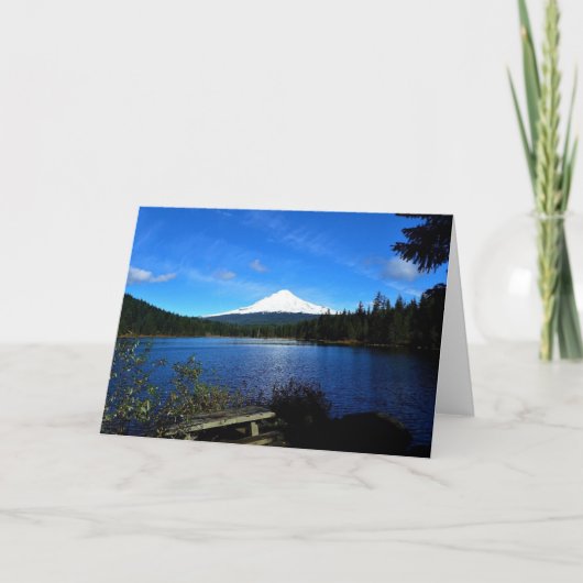 Trillium Lake, OR Karte (Vorderseite)