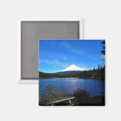 Trillium Lake, OR Magnet (Vorderseite/Rückseite)