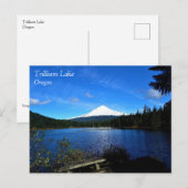 Trillium Lake, OR Postkarte (Vorne/Hinten)
