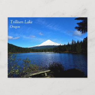 Trillium Lake, OR Postkarte