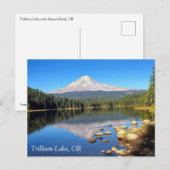Trillium Lake, OR Postkarte (Vorne/Hinten)