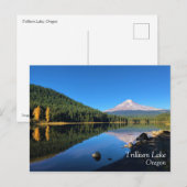 Trillium Lake, Oregon Postkarte (Vorne/Hinten)