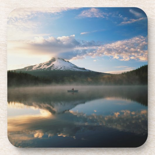 Trillium-See| Nationalwald des Mount Hood, ODER Getränkeuntersetzer (Vorderseite)