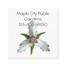 Trillium Spring Wildblume Business Card bemalt