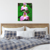Trillium-Wildblume Leinwanddruck (Insitu (Schlafzimmer))