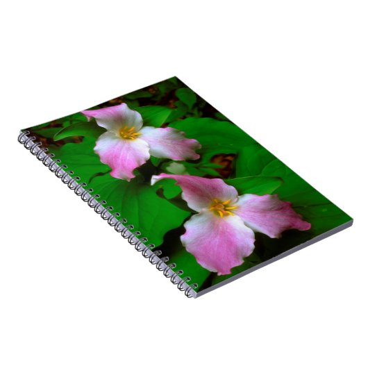 Trillium-Wildblume Notizblock (Rechte Seite)