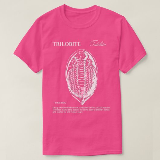 Trilobit-Vintage Biologiedokumentation T-Shirt (Design vorne)