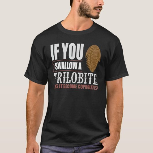 Trilobite Fossil Junters Future Paläontologe Geo T-Shirt (Vorderseite)