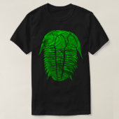Trilobite Fossil Vector Emerald Pattern T-Shirt (Design vorne)